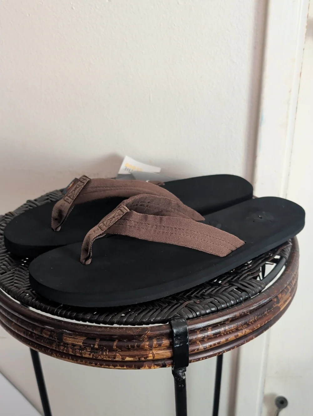 Rainbow Sandals Men's Cloud Sandals, Brown/Black, Men's XX-Large / 12-13.5 D
